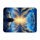 Glaube, du kannst es und deine halbe Strecke dort Magnet (Horizontal)