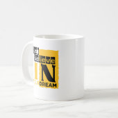 Glaube einfach an deinen Traum Kaffeetasse (Vorderseite Links)