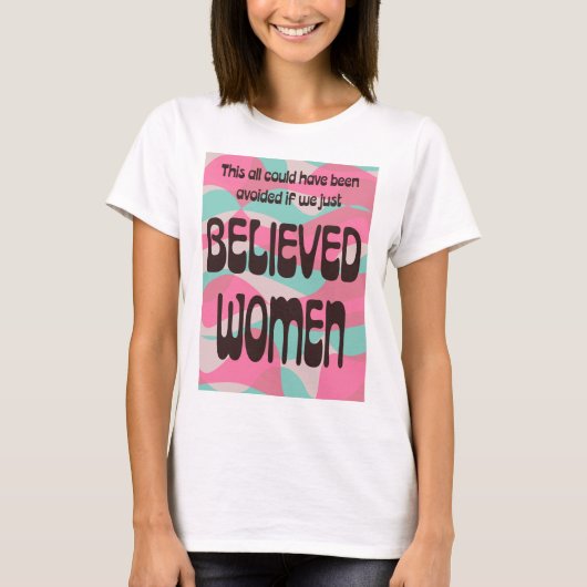 Glaube einfach Frauen T-Shirt (Vorderseite)