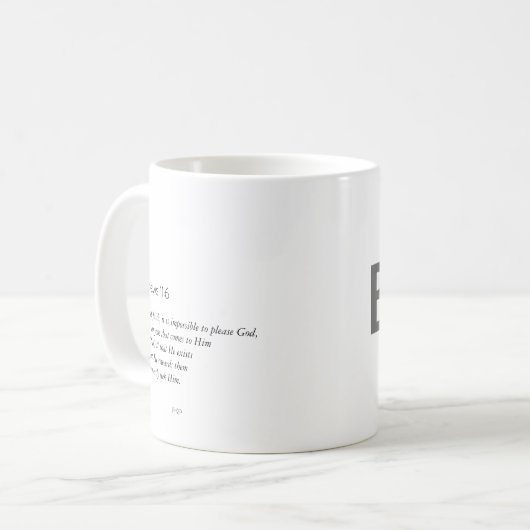 Glaube einfach Tasse (Vorderseite Links)