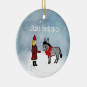 Glaube einfach Weihnachtsfeiertag Ornament (Rechts)