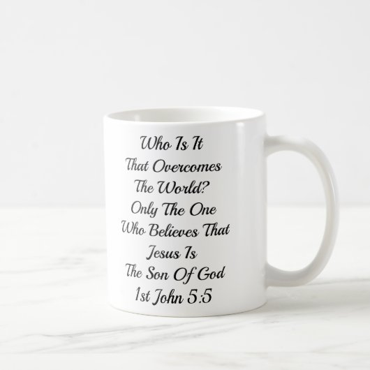 GLAUBE (ENTWERFE DEINEN EIGENEN BECHER) KAFFEETASSE (Rechts)
