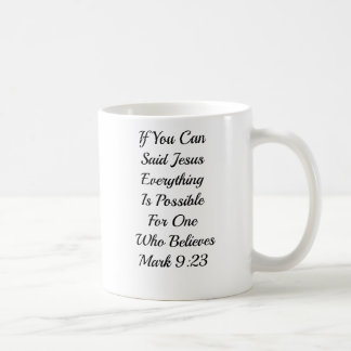 GLAUBE (ENTWERFE DEINEN EIGENEN BECHER) KAFFEETASSE
