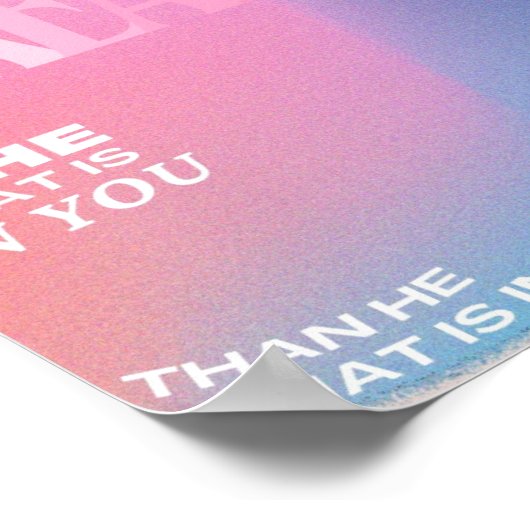 Glaube / Ermutigung / Innendesign / Poster (Ecke)