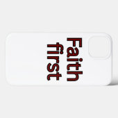 Glaube erster religiöser Spruch Case-Mate iPhone Hülle (Rückseite (Horizontal))