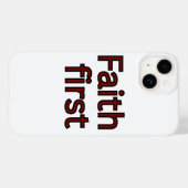 Glaube erster religiöser Spruch Case-Mate iPhone Hülle (Rückseite (Horizontal))