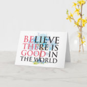 Glaube, es gibt eine gute Grußkarte Karte (Gelbe Blume)