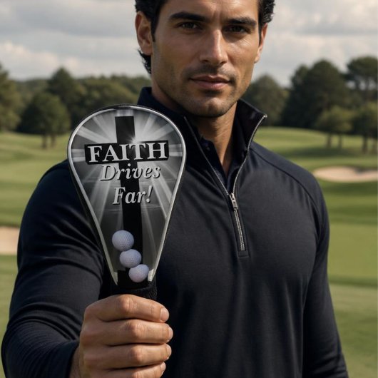 Glaube fährt weit golf headcover