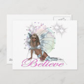 * Glaube - Fairy Moon Postkarte (Vorne/Hinten)