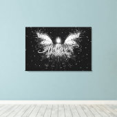 Glaube Fairy Starlight Fantasy Black Leinwanddruck (Insitu (Holzboden))