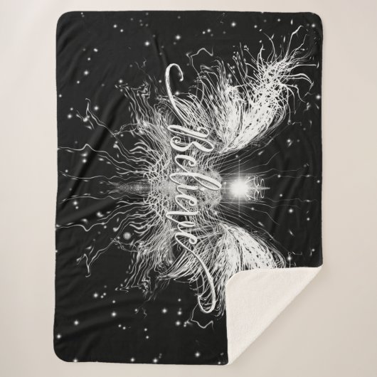 Glaube Fairy Starlight Fantasy Black Sherpadecke (Vorderseite)