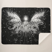 Glaube Fairy Starlight Fantasy Black Sherpadecke (Vorderseite (Horizontal))