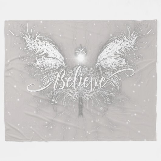 Glaube Fairy Starlight Fantasy Fleecedecke (Vorderseite (Horizontal))