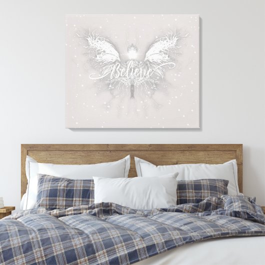 Glaube Fairy Starlight Fantasy Leinwanddruck (Insitu (Schlafzimmer))