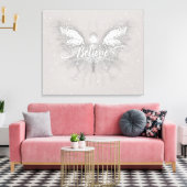Glaube Fairy Starlight Fantasy Leinwanddruck (Insitu (Wohnzimmer))