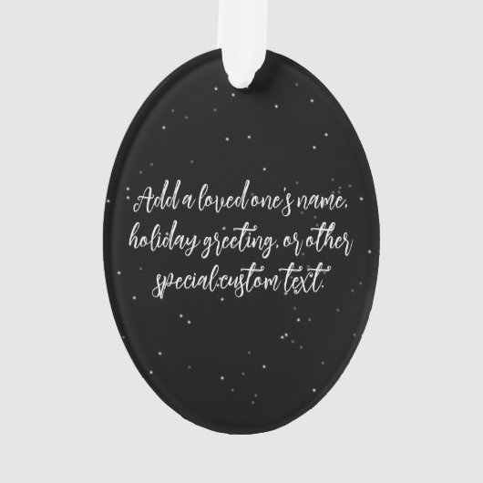 Glaube Fairy Starlight Fantasy Ornament (Rückseite)