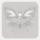 Glaube Fairy Starlight Fantasy Quadratischer Aufkleber (Vorderseite)