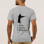 Glaube, Familie, Feuerwaffen-T - Shirt (Rückseite)