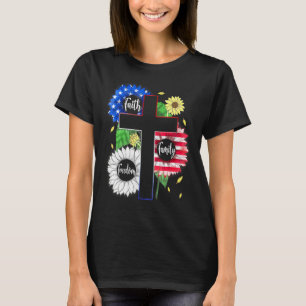 Glaube Familie Freiheit Patriotisch Christliches K T-Shirt