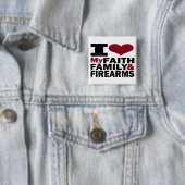 Glaube, Familie u. Feuerwaffen-Knopf Button (Beispiel)