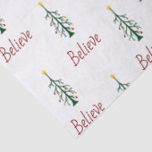 Glaube feierliche Weihnachtsfeier des Evergreen Tr Seidenpapier (Ausschnitt)