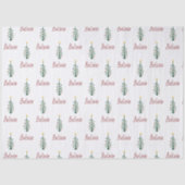 Glaube feierliche Weihnachtsfeier des Evergreen Tr Seidenpapier (Vorderseite)