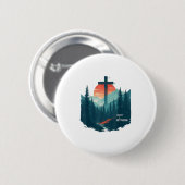 Glaube & Fitness Christlich - Workout Motivation Button (Vorne & Hinten)