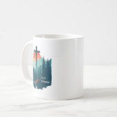 Glaube & Fitness Christlich - Workout Motivation Kaffeetasse (Vorderseite Links)