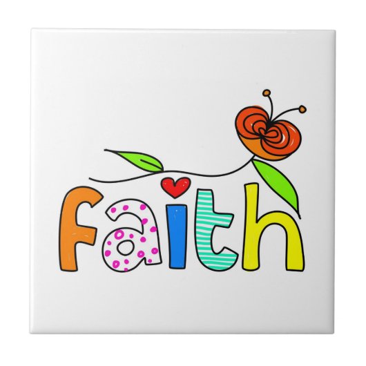 Glaube Fliese (Vorderseite)