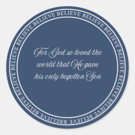 Glaube - flush Siegel Runder Aufkleber