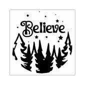 Glaube Forest Stars Weihnachtsmarkt Holz Gummistempel (Prägung)