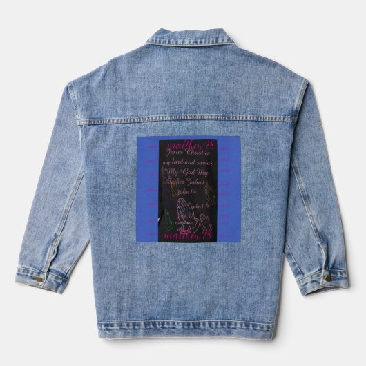 Glaube, Frauen, Schönheit Jeansjacke (Rückseite)