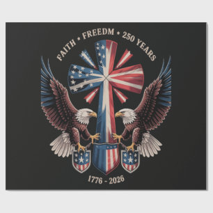 Glaube Freiheit 250 Jahre 250. Jubiläum USA Geschenkpapier