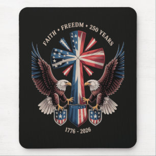 Glaube Freiheit 250 Jahre 250. Jubiläum USA Mousepad