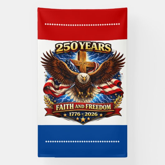 Glaube & Freiheit Adler Tribute Banner (Vertikal)
