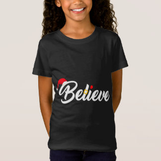 Glaube frohe Weihnachten Weihnachtsmannmütze Chris T-Shirt