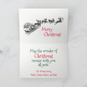 Glaube frohe Weihnachtskarte Feiertagskarte (Innenseite)