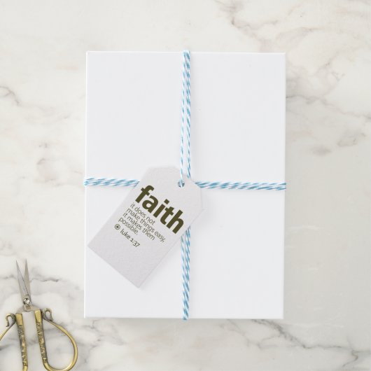 Glaube Geschenkanhänger (Mit Garn)