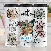 Glaube: Gesegnet, vergeben, über Angst Thermosbecher