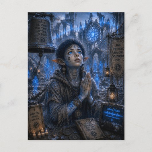 Glaube / Glockengeläut / Gefrorene Kathedrale Postkarte (Vorderseite)