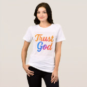 Glaube Gott Frauen Tshirt (Vorderseite voll)