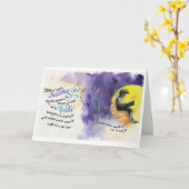 Glaube Gott/Leser, geklappte Grußkarte, 5"x7" Karte (Gelbe Blume)