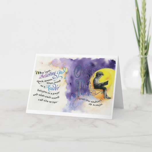 Glaube Gott/Leser, geklappte Grußkarte, 5"x7" Karte (Vorderseite)