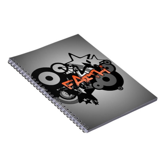 GLAUBE Graffiti-Kunst Notizblock (Rechte Seite)