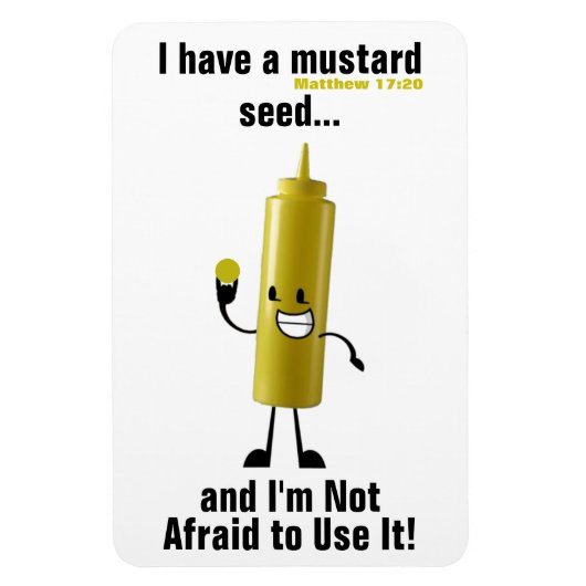 Glaube - Größe 4" x 6" Magnet (Vertikal)