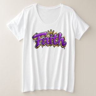 Glaube große größe T-Shirt