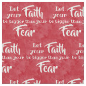 Glaube größer als Angst Christliche Bibel Religiös Stoff (Nahaufnahme)