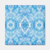 Glaube Hellblau Abstrakte Aquarellkunst Magnet (Vorne)