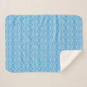 Glaube Hellblau Abstrakte Aquarellkunst Sherpadecke (Vorderseite (Horizontal))