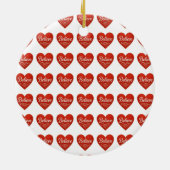 Glaube Herz Keramik Ornament (Hinten)